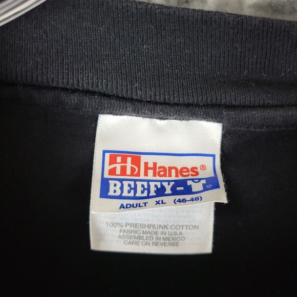 Vintage Quicken '98 T-Shirt Men's XL Black Long Sleeve Tech Dot Com Y2K USA - Picture 3 of 9